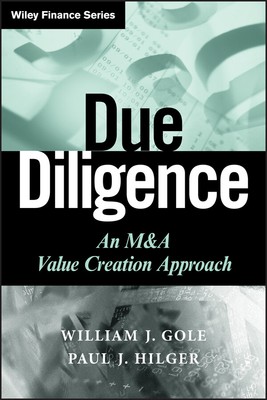 Due Diligence   An M&A Value Creation Approach Gole Hardback John Wiley & Sons