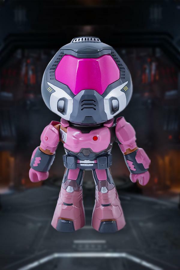 Doom Eternal Classic Doomguy Pinkguy Figure PVC 9