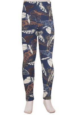 Butterfly Print Kids Super Soft Brushed Leggings