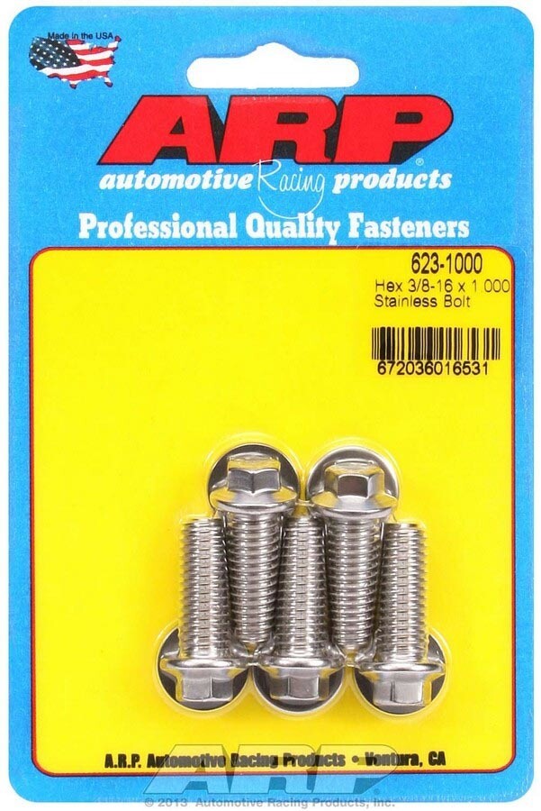 ARP Bolt Kit - 6pt (5) 3/8-16 x 1.000 ARP Bolt Kit - 6pt (5) 3/8-16 x 1.000