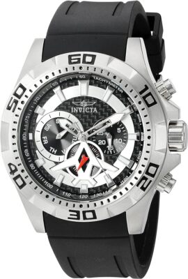 Invicta Aviator Multi-Function Black Carbon Fiber Dial Men's Wrist Watch 21735