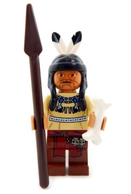 NEW LEGO NATIVE AMERICAN SHAMAN MINIFIG indian minifigure figure medicine man