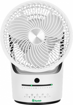 Dimplex Xpelair 360° Tabletop Desk Fan 45W White Cooling Night Timer  XPA360CF | eBay