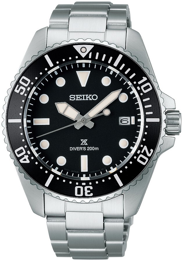 Pre-owned Seiko Psl  Prospex Diver Scuba Solar Sbdj063 Men's Watch Solar Black Dial Rz