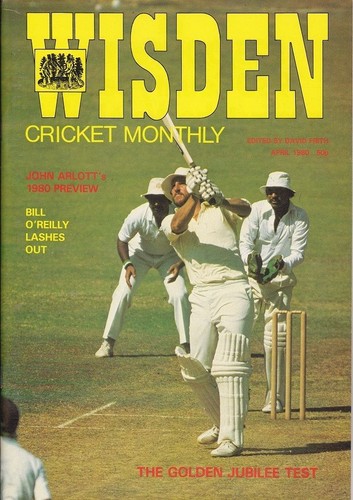 Batte de cricket de Wisden. Édition autographe de