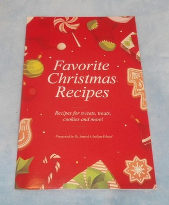 St Josephs CHRISTMAS RECIPES Book Card Fudge Coconut Pie Sugar Shortbread Pecan