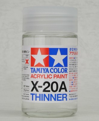 Tamiya Craft Tools 81030 ; X-20A Acrylic Paint Thinner 46ml For Model Kit