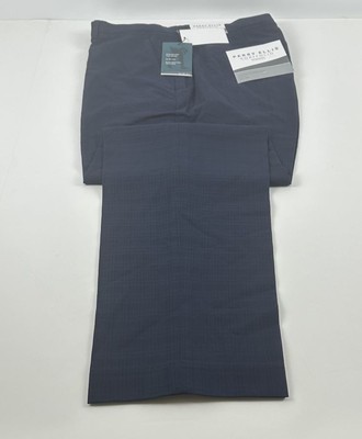 Perry Ellis Portfolio Essentials Men's Slim-Fit Stretch Pants - Navy-36x32