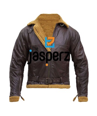Men's RAF Aviator Real Leather Jacket Bomber B3 Sheep Skin Pilot Flying