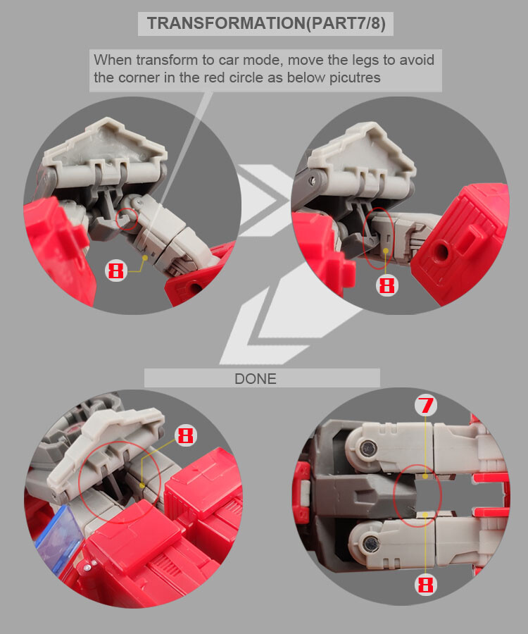 in stock! Replenish Arm Leg Filler Upgrade Kit For SS86 Ironhide - GO BETTER