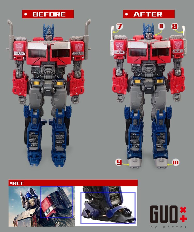 in stock！ Filler Foot Exhaust Pipe Upgrade Kit FOR SS102 OP Prime-GO BETTER