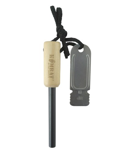 Kombat UK Beech Fire Starter Wood Flint & Steel Survival Country Hunting Camping