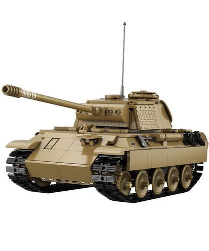 CADA Building Bricks 907 PCS Panther Tank Military Vehicle Model Kit C61073W