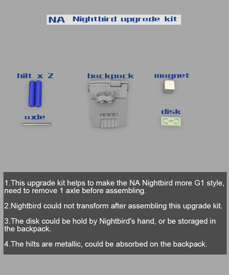 in stock! Backpack Upgrade Kit For NewAge NA H48N Nightbird GO BETTER 3D DIY