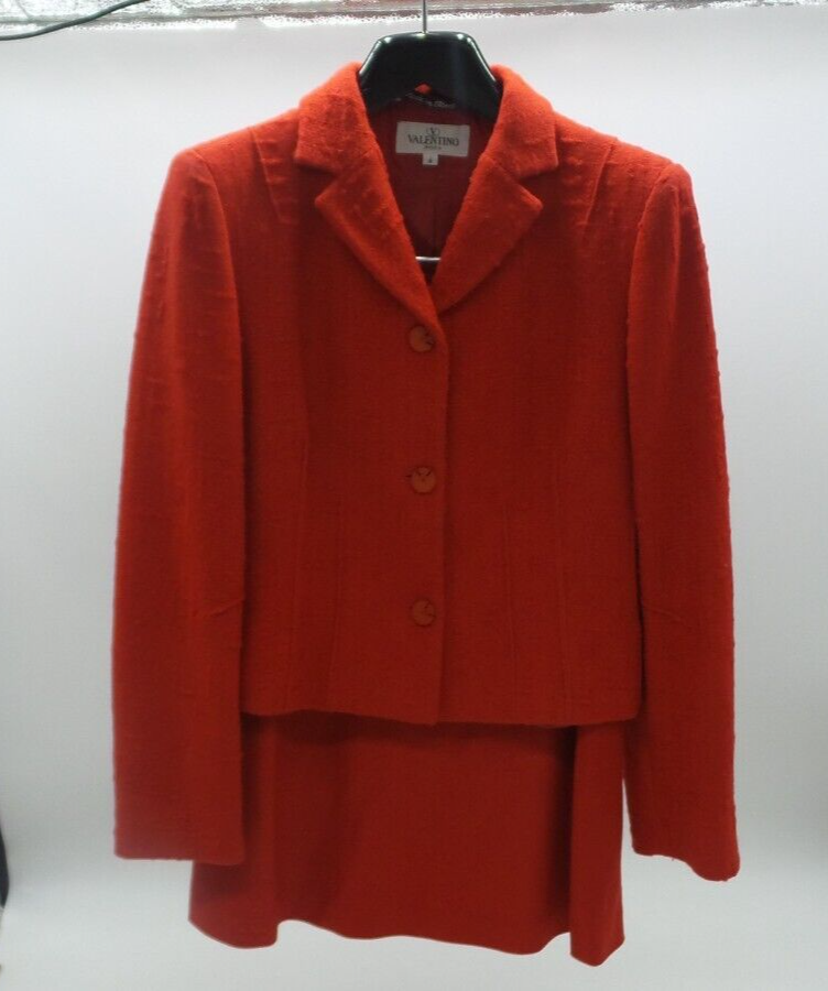 レッドバレンティノ　ジャケット Valentino Red Jacket And Skirt Set - Women's Size 4 | eBay