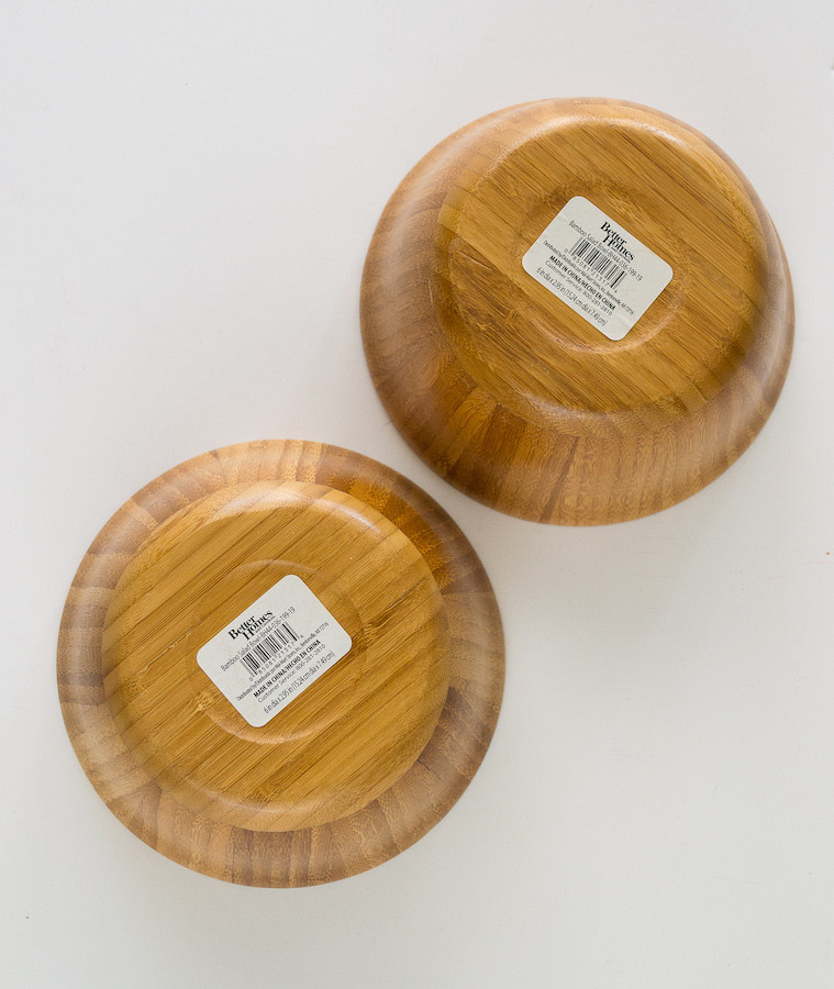 Bamboo Salad Bowls Small Set of Two Better Homes & Garden Brand