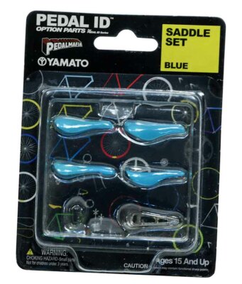 Pedalmafia Pedal ID 1:9 Scale Track Bicycle Saddle Set Blue NOS
