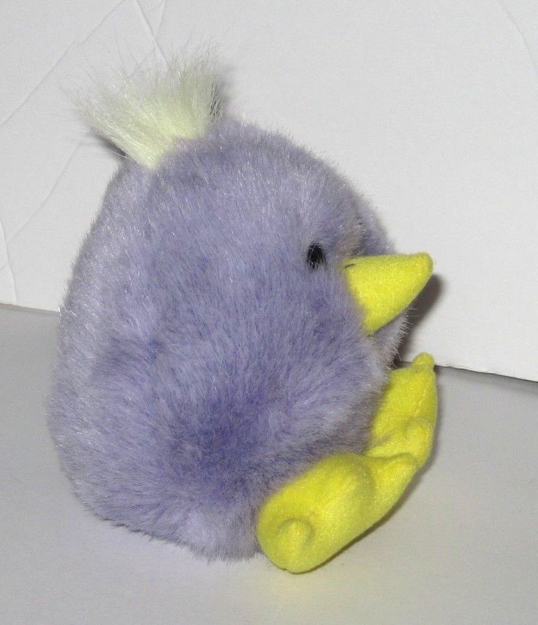 Puffkins Swibco Chickity Purple Baby Duck Chick Vintage 1994 MJC Plush 4