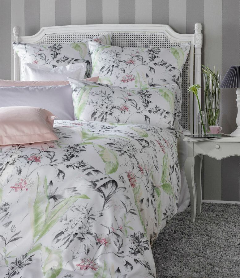 2 Garnituren 4tlg. Curt Bauer Bettwäsche Margret Mako Satin 135x200+80x80