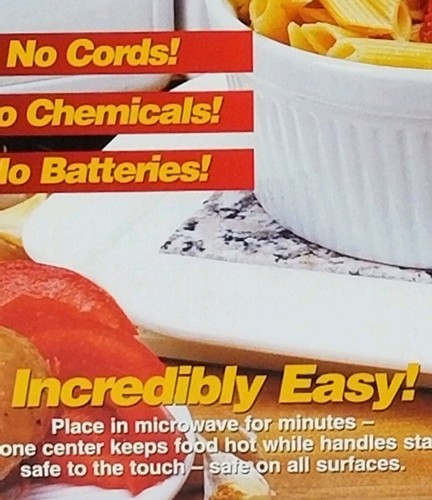 Hot plate as seen on TV keep it hot solid granite hot plate