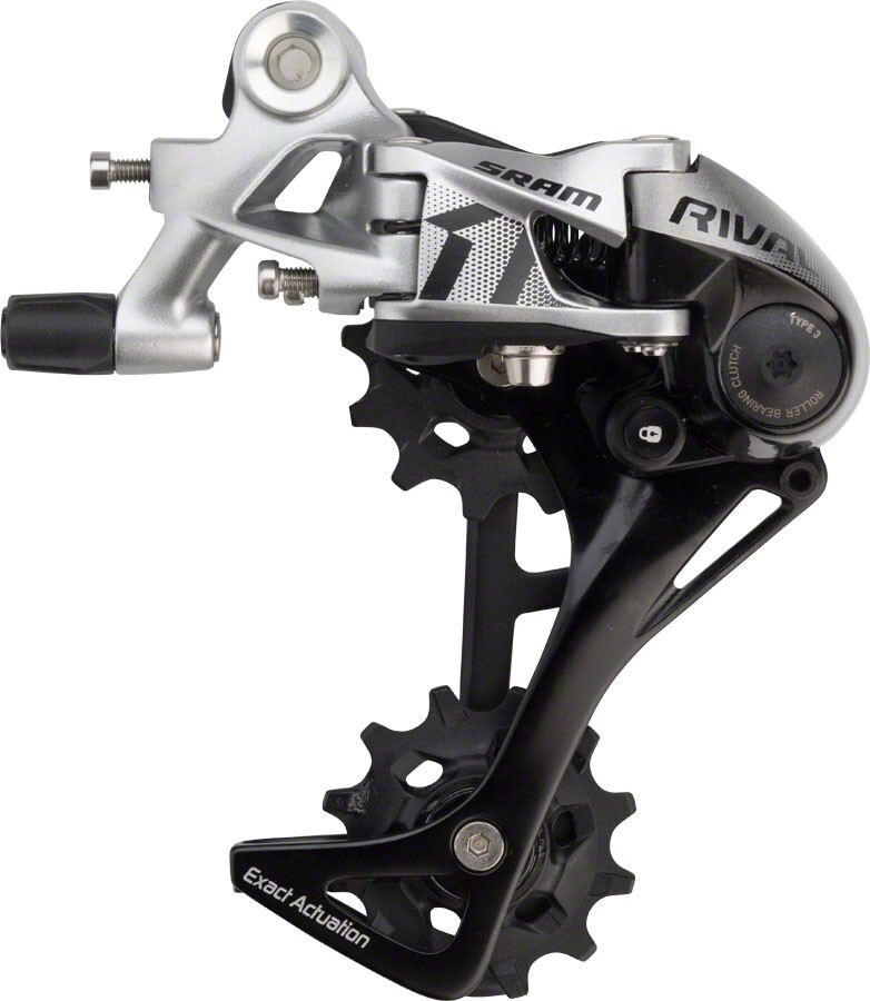 SRAM Rival 1 Rear Derailleur - 11 Speed, Long Cage, Black/Si