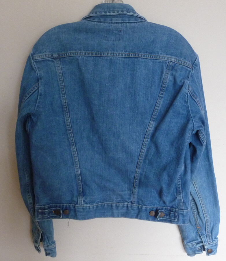 Vintage MAVERICK BLUE DENIM JEAN JACKET Unisex Blue Bell Size 42 Excellent Cond.
