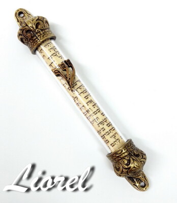 Mezuzah Haustür-Talisman mit Gebet Jerusalem nicht koschere Schriftrolle, Jud...