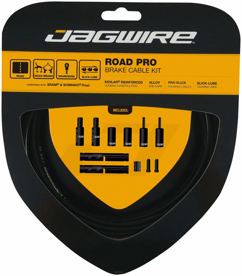 Jagwire Pro Road Brake Kit Black Gray Green White Blue Yellow Celeste Red Orange