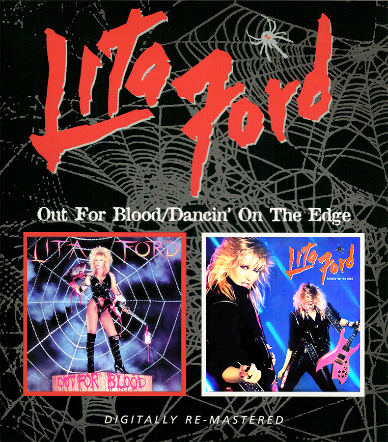 LITA FORD / OUT FOR 〜 & DANCIN' ON 〜 Lita Ford ~ Out for Blood / Dancin' On The Edge CD 2007 BGO