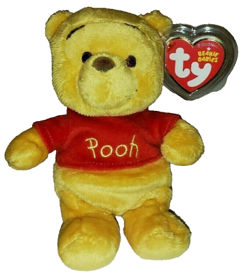 Ty DISNEY WINNIE THE POOH Beanie Baby NEW MINT with MINT TAGS