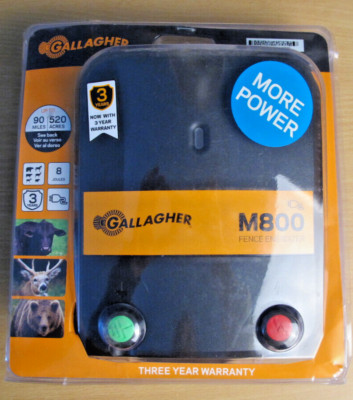 Gallagher G323524 M800 Electric Fence Energizer Black OPEN BOX