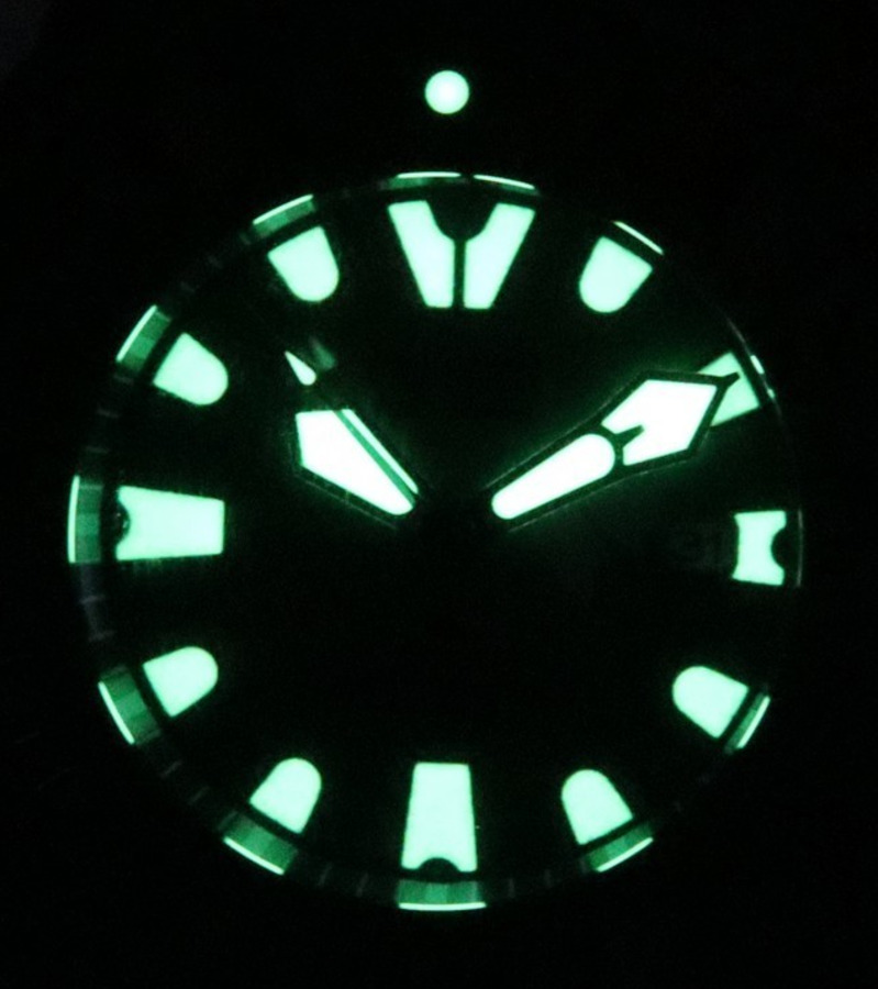 Pre-owned Citizen Promaster Green Dial Dive Watch Polyurethane Band Eco-drive Bj8057-09x