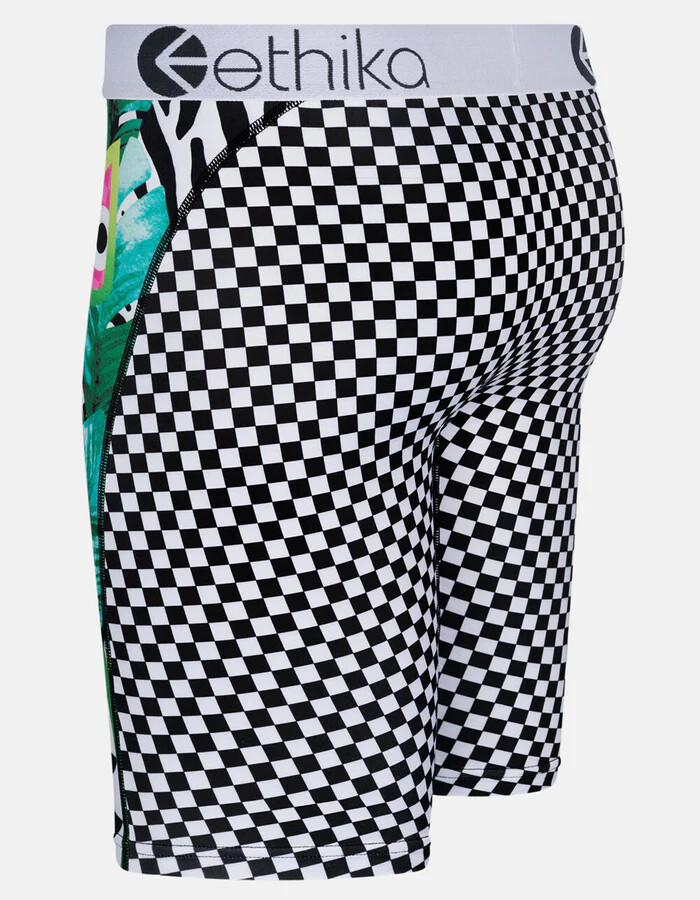 ETHIKA THE STAPLE BOMBER PUNK TROPICAL/CHECKERED BOXER BRIEF  NEW