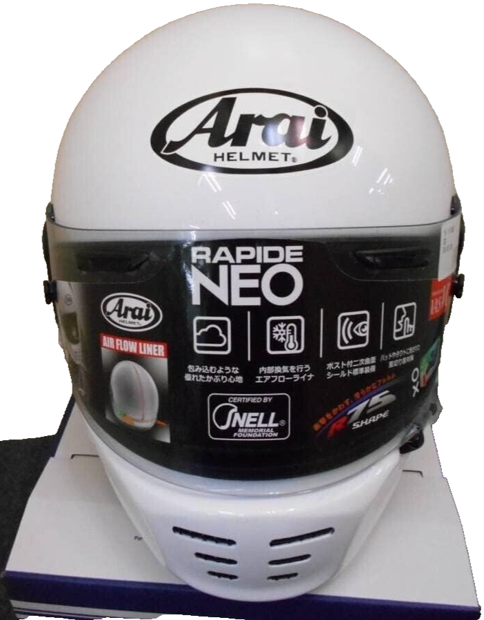 Arai RAPIDE NEO White full face Motorcycle helmet Size L 59