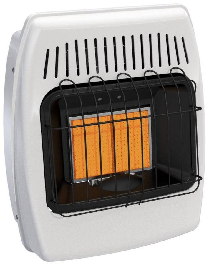 12000 BTU Dual Fuel Vent Free Infrared Wall Heater Thermostat LP Natural Gas