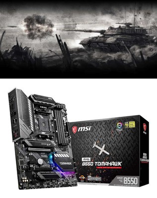 MSI ATX Motherboard AMD B550 Chipset Socket AM4 MAG B550 TOMAHAWK FastShip Japan