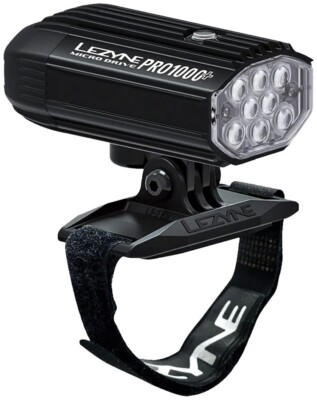Lezyne Helmet Micro Drive Pro 1000+ Headlight Bike Bicycle Light - Black