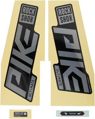 Fork Decal Kits - Rockshox Fork Decal Kit - Pike Ultimate, 27.5''/29'', Gloss