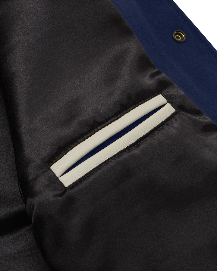 NWT Men's OVO x NFL College Navy Seattle Seahawks Full-Snap Varsity Jacket XL