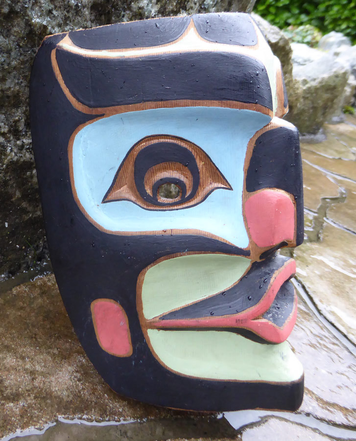 Northwest Coast VINTAGE Portrait Mask Master Carver Matilpi Signed Aboriginal