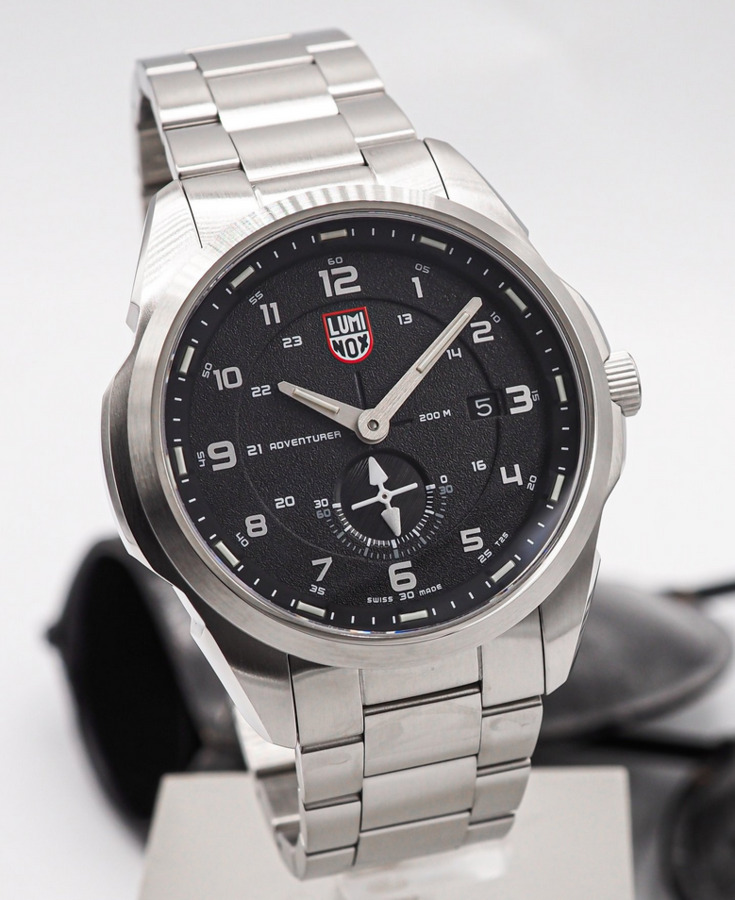 Pre-owned Luminox Xl.1762 Atacama Adventurer Sapphire Crystal Black Dial Men's Field Watch