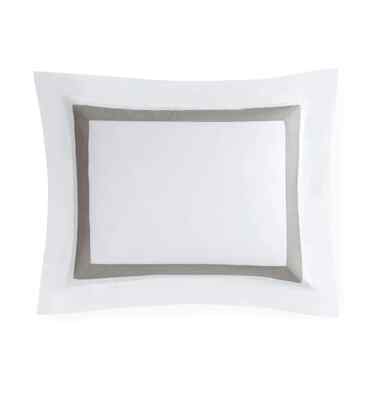 SFERRA Grande Hotel Boudoir Sham ORLO WHITE/GREY NEW!