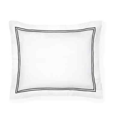 SFERRA Grande Hotel Boudoir Sham WHITE/BLACK NEW!