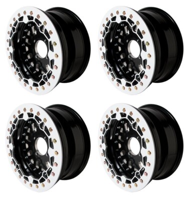 Maverick X3 17 up Baja Crusher Beadlock Wheels 14''x7'' 5+2 Front Rear Alba Racing
