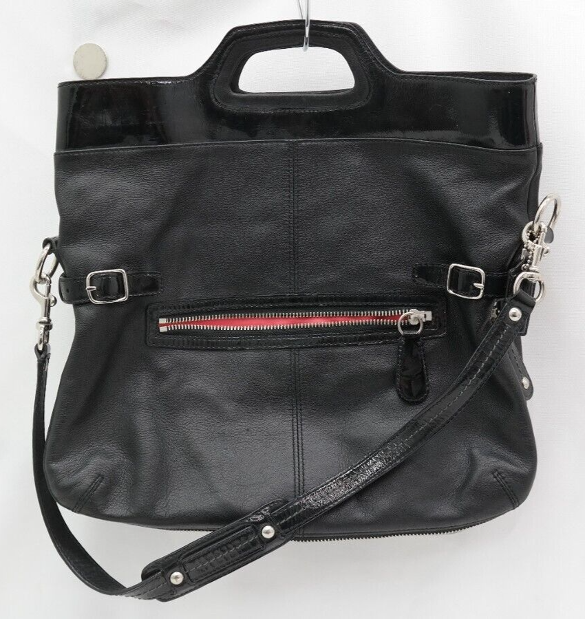 COACH ハンドバッグ VINTAGE Coach Bonnie Leather Foldover Tote Bag M873 13380 | eBay