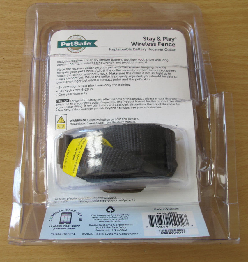 PetSafe Free to Roam Wireless Fence Receiver Collar - PIF00-15002 Open Unused