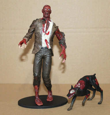 Resident evil Crimson Head Zombie with Dog Hund Action Figure