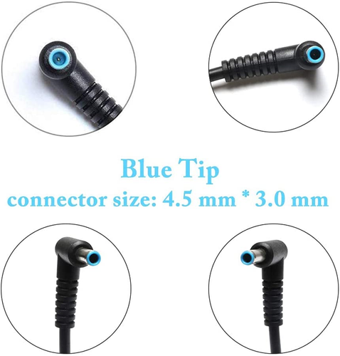 45W Charger AC Power Adapter For HP Zbook14U 15U G3 G4 G5 G6 Chromebook Blue Tip