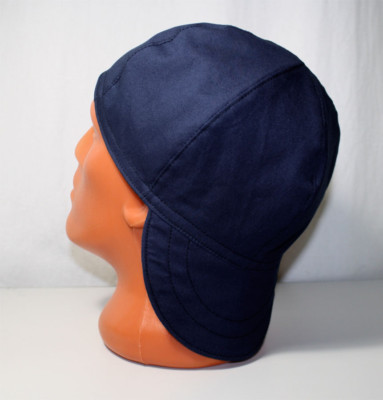 #21 Dark Blue/Black Reversible Welders Bikers Caps, Welding Cap Hat Cotton.