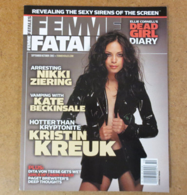Femme Fatales Magazine Dita Von Teese Kate Beckinsdale Kristin Kreuk SMALLVILLE